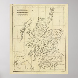 Scotland outline poster
