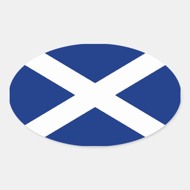 Scotland Oval Sticker (Front)