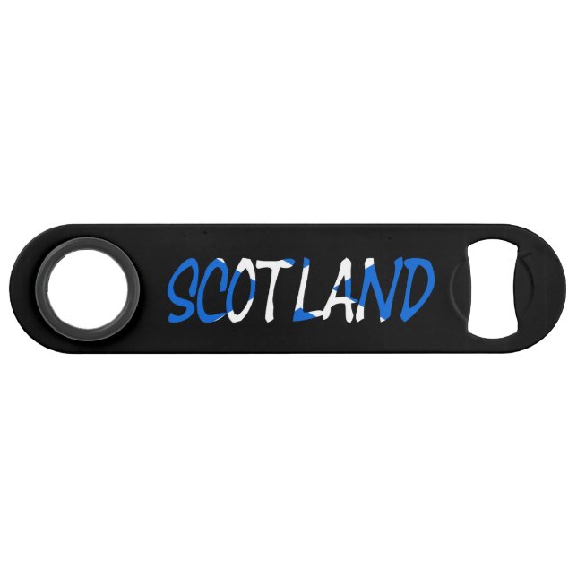 Scotland overlaid on Scottish Flag bocnt (Front (Horizontal))