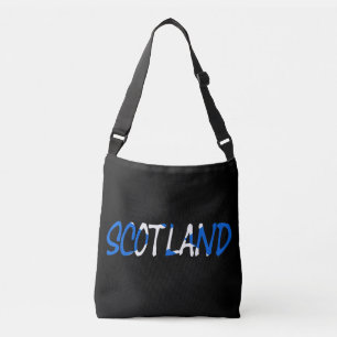 Scotland overlaid on Scottish flag cbbcn Crossbody Bag