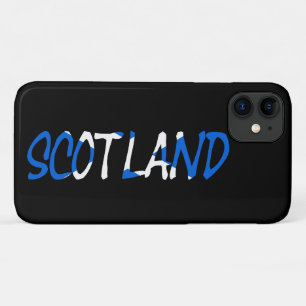 Scotland overlaid on Scottish Flag iphcn Case-Mate iPhone Case