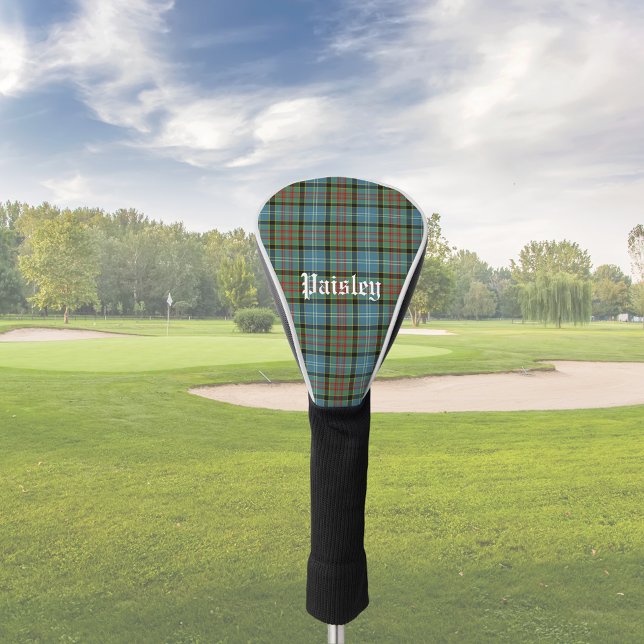 Scotland Paisley District Tartan Personalised Golf Head Cover (Creator Uploaded)