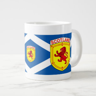 Scotland,  Rampant lion,  Ancient flag of Scotland Large Coffee Mug