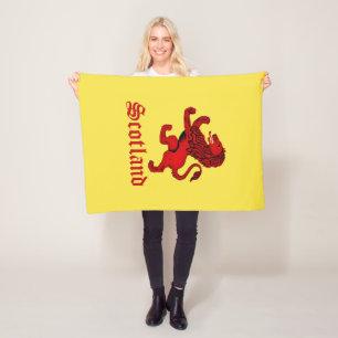Scotland Rampant lion/Sotland ancient rampant lion Fleece Blanket