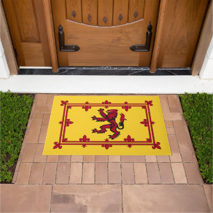 Scotland & Rampant, Scottish Flag house mat / Lion