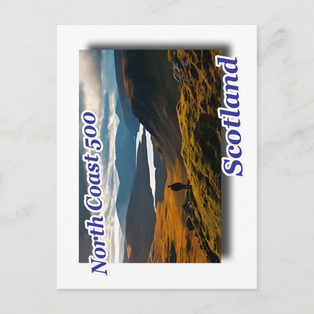 scotland road trip scenery  postcard (Front)