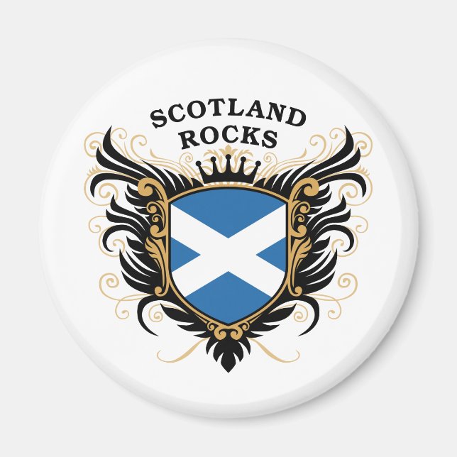 Scotland Rocks Magnet (Front)