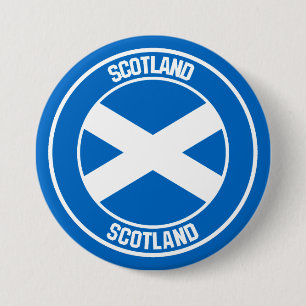 Scotland Round Emblem 7.5 Cm Round Badge