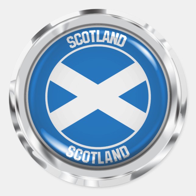 Scotland Round Emblem Classic Round Sticker (Front)