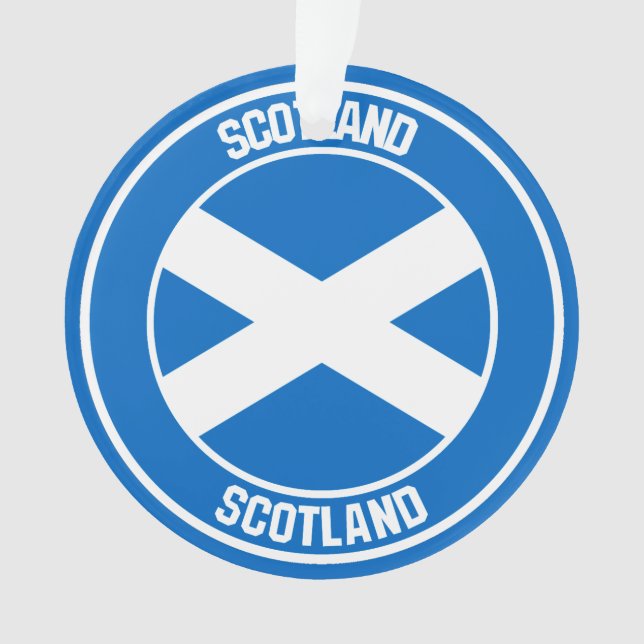 Scotland Round Emblem Ornament (Front)