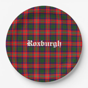 Scotland Roxburgh District Tartan Personalised Paper Plate
