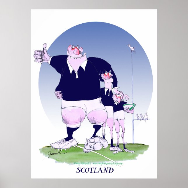 scotland rugby chums, tony fernandes poster (Front)