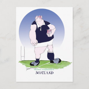 scotland rugby player, tony fernandes postcard