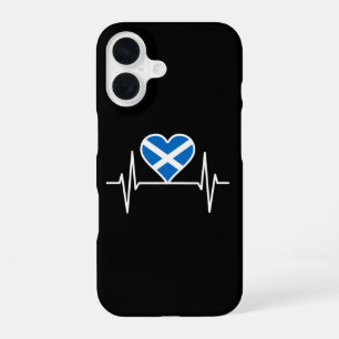 Scotland - Scotland Flag Heartbeat iPhone 16 Case
