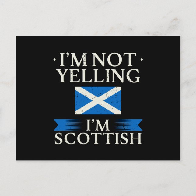 Scotland Scotland Flag Postcard (Front)