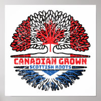 Scotland Scottish Canadian Canada Tree Roots Flag