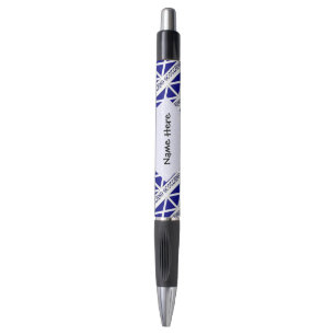 Scotland Scottish Flag Tiled Black Personalisation