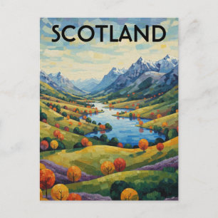 Scotland Scottish Highlands Travel Postcard