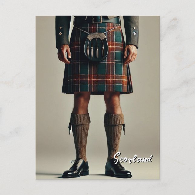 Scotland Scottish Kilt Postcard (Front)