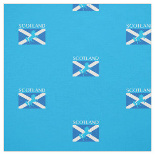 Scotland Scottish Unicorn Fabric