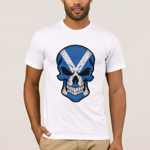 Scotland Smiling Skull Flag T-Shirt