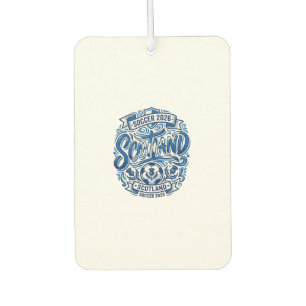 Scotland Soccer 2026 Soccer Bold Country Typograph Car Air Freshener