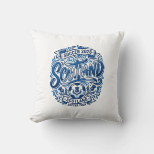 Scotland Soccer 2026 Soccer Bold Country Typograph Cushion