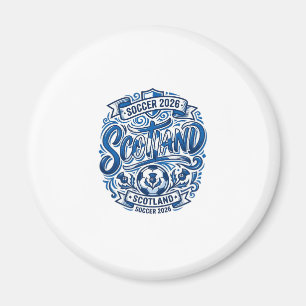 Scotland Soccer 2026 Soccer Bold Country Typograph Magnet