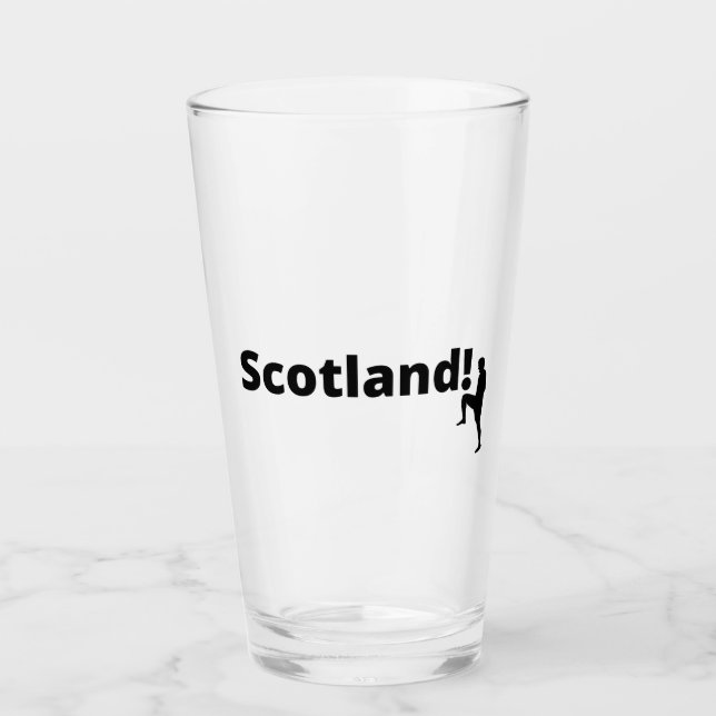 Scotland soccer  glass (Front)