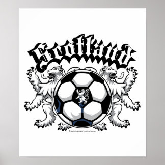 Scotland Soccer Poster