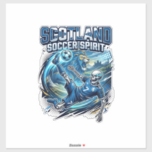 Scotland Soccer Spirit Skeleton Striker Nations Pr