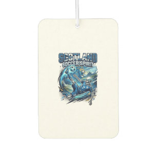 Scotland Soccer Spirit Skeleton Striker Nations Pr Car Air Freshener