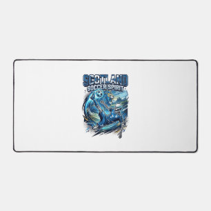 Scotland Soccer Spirit Skeleton Striker Nations Pr Desk Mat