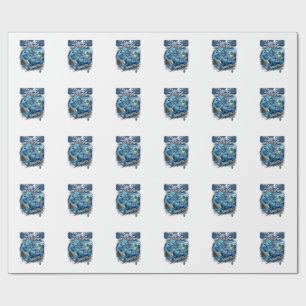 Scotland Soccer Spirit Skeleton Striker Nations Pr Wrapping Paper