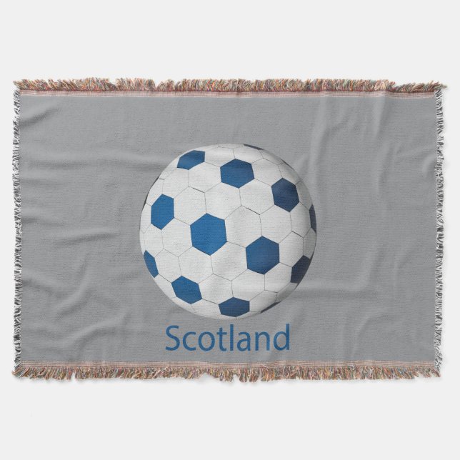 Scotland Soccer Throw Blanket (Front)