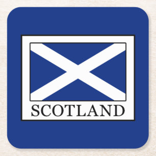 Scotland Square Paper Coaster