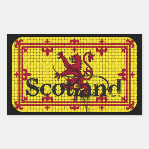 Scotland Standard Flag Rectangular Sticker