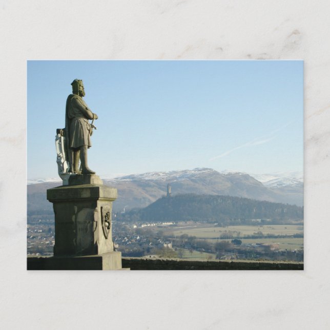 Scotland Stirling King Robert the Bruce Postcard (Front)