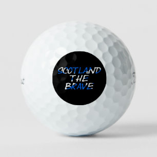 Scotland The Brave on Scottish Flag tpv1 gbcnt Golf Balls