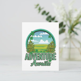 Scotland Travel logo Holiday Postcard