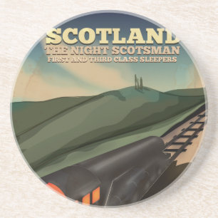 Scotland Travel Poster Coaster