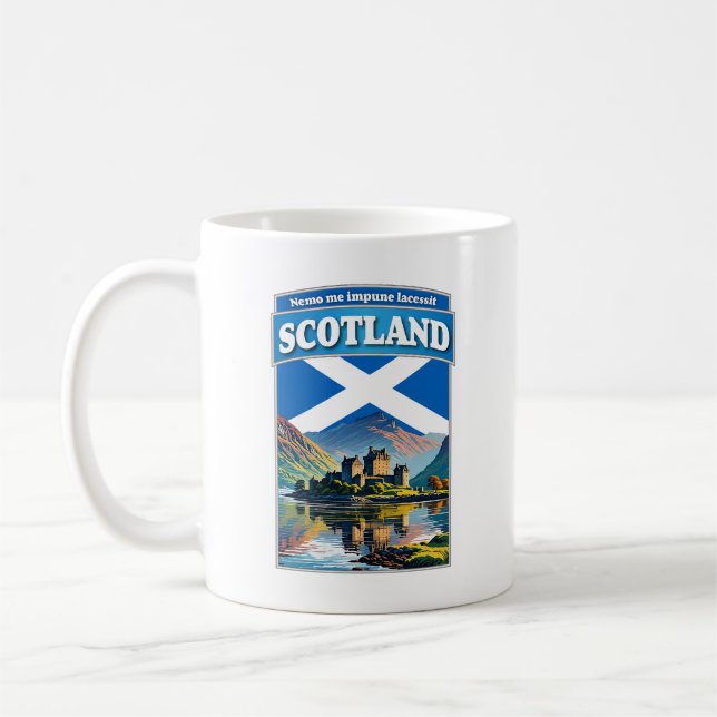 Scotland United Kingdom Castle Coffee Mug (Left)