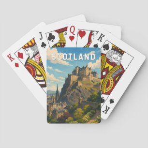 Scotland United Kingdom Illustration Travel Art Playing Cards