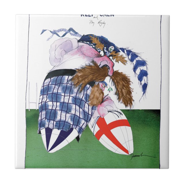 scotland v england balls, tony fernandes tile (Front)