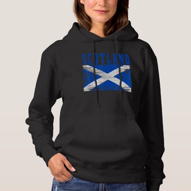 Scotland Vintage Scottish Flag Pride Hoodie (Front)
