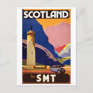 Scotland vintage travel postcard