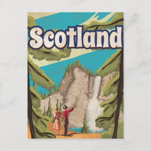 Scotland Vintage Travel Poster Postcard