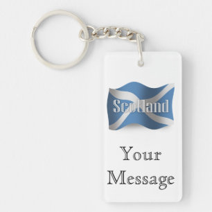 Scotland Waving Flag Key Ring