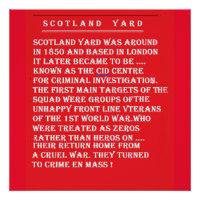 Scotland Yard the history of it London England