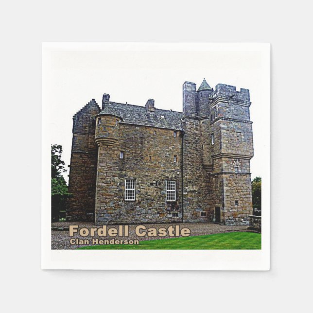 Scotland's Fordell Castle – Henderson Clan Napkin (Front)